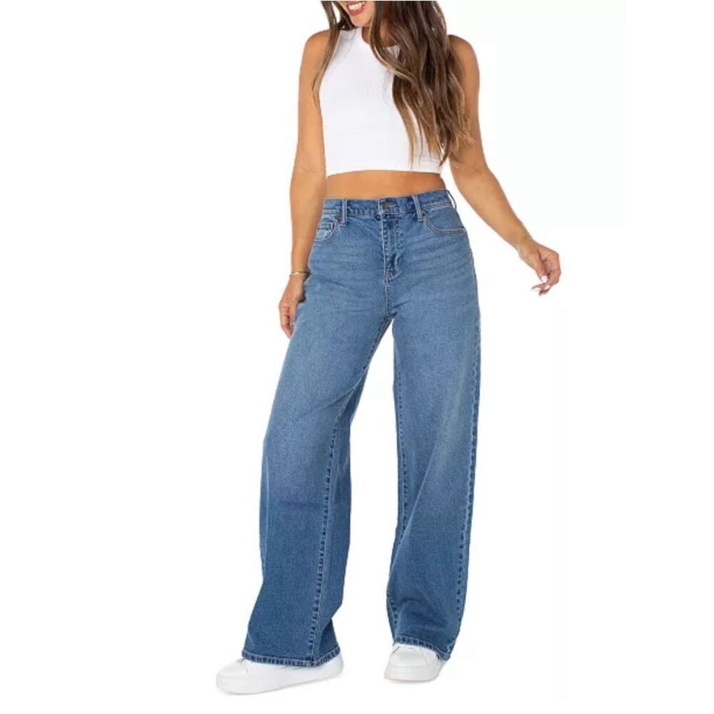 NWT Celebrity Pink Mandy Ultra Hi-Rise Baggy Wide Leg Jeans Size Medium